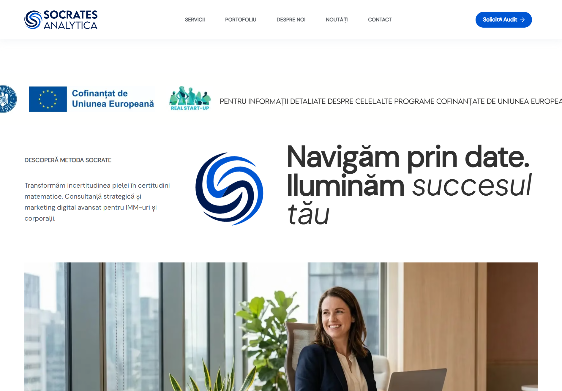 Socrates Analytica WordPress homepage
