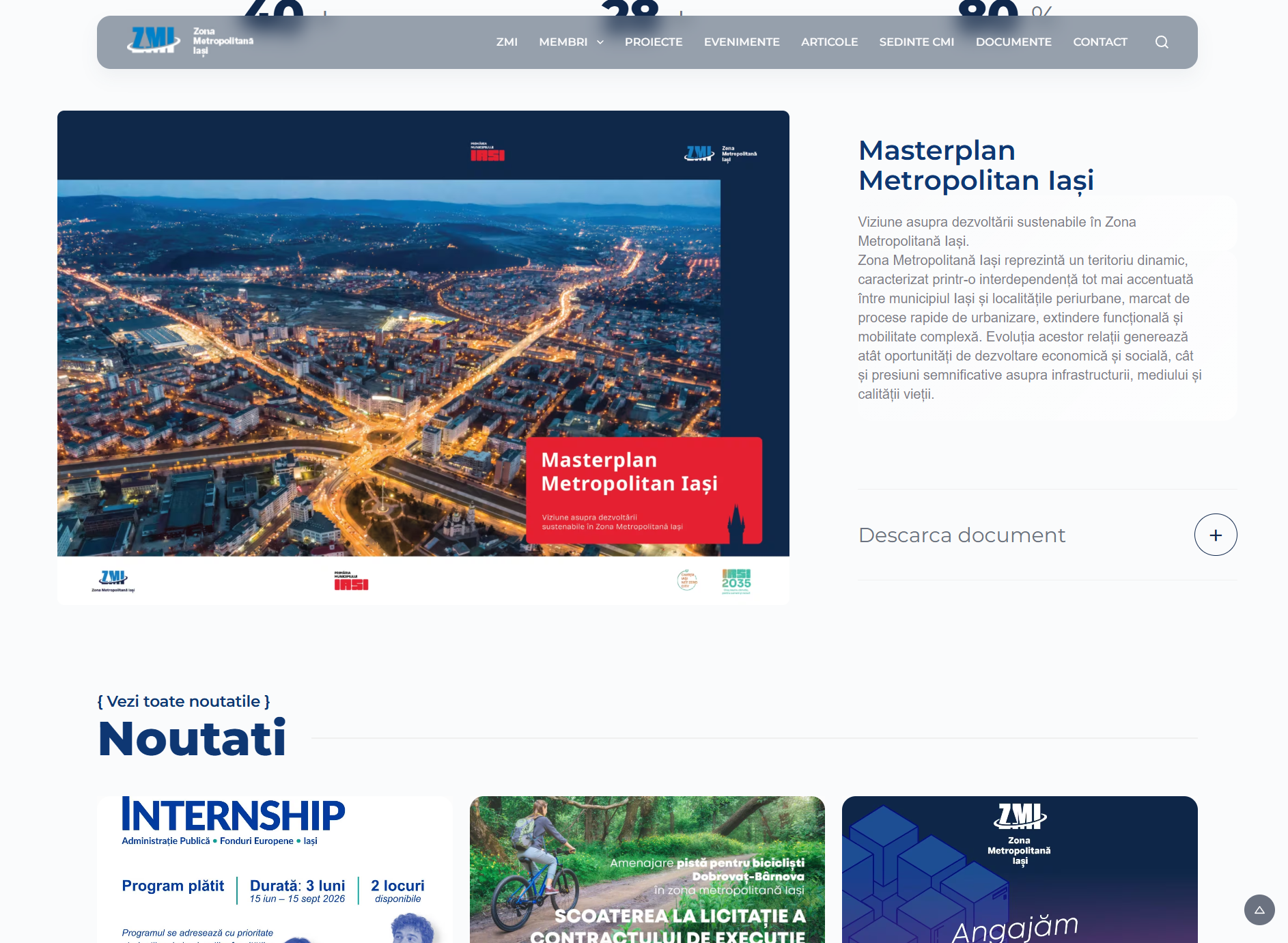 Zona Metropolitană Iaşi public platform